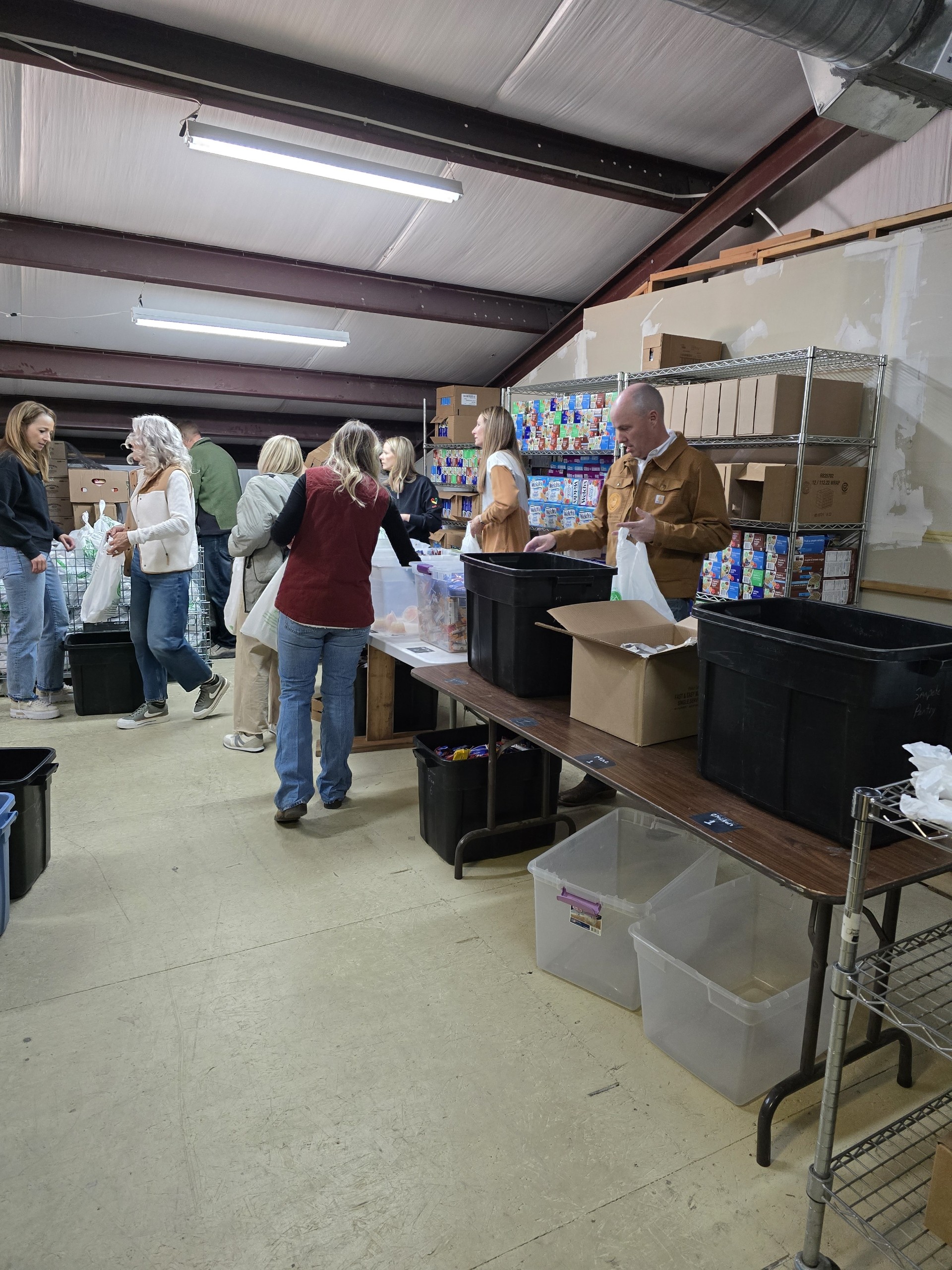Governor Cox helping make Kid Packs