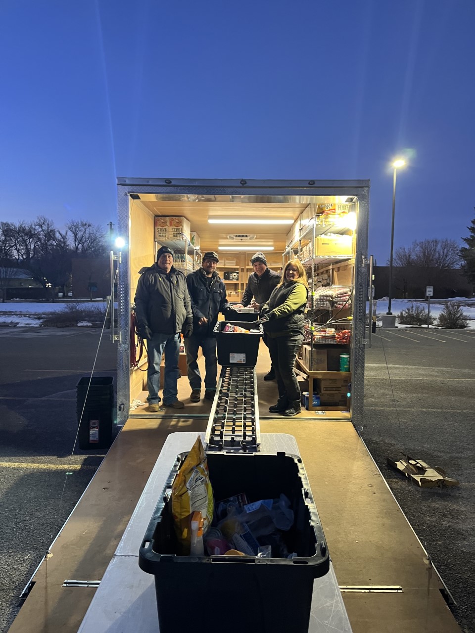 Snow College campus view in Ephraim - mobile food distribution