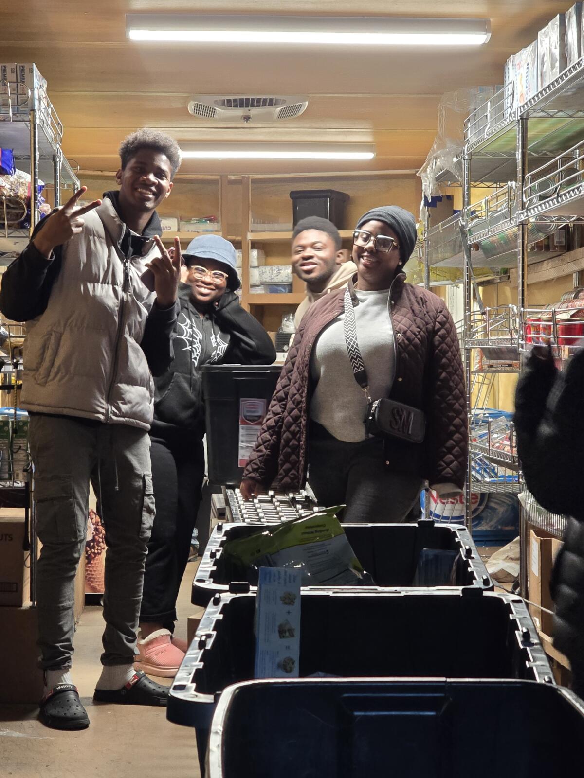 Mobile drop volunteers